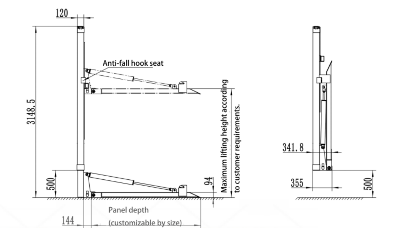 4-Column Tail Lift