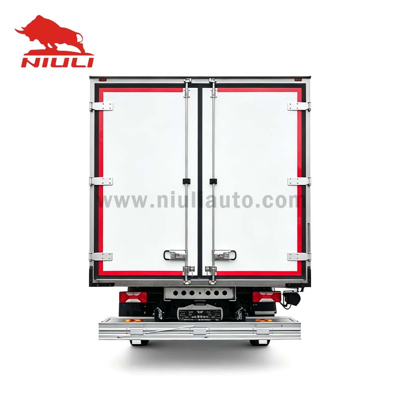 flat bed truck with tail lift